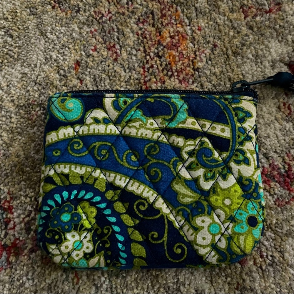 Vera Bradley wallet blue paisley